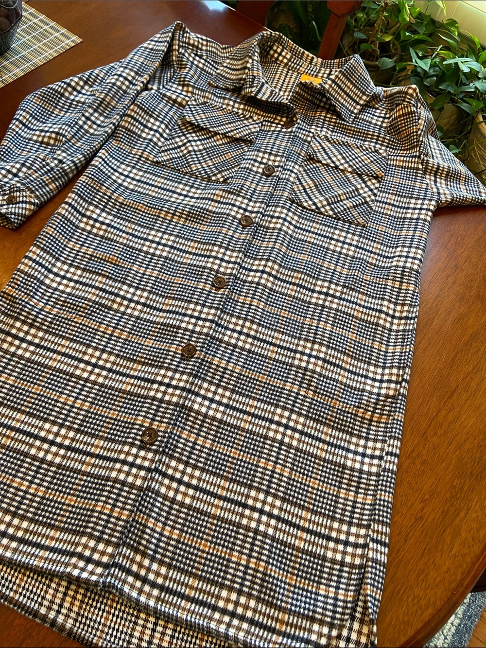 Ruby Rd.Plaid Shacket Coat for Fall - Picture 3 of 13